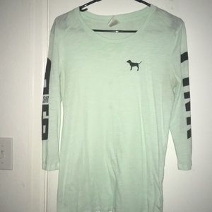 VS PINK 3/4 sleeve tee